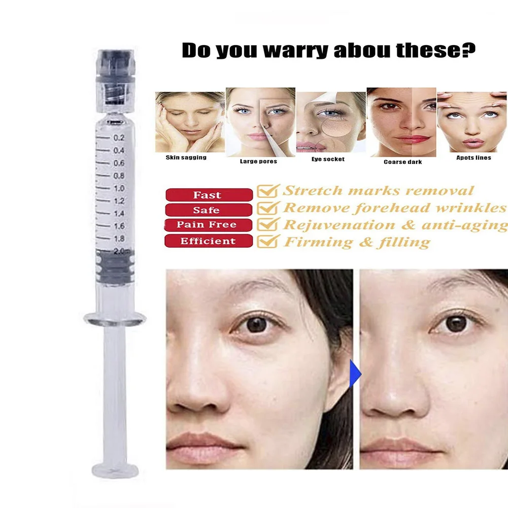 

Hyaluronic Acid Lip/Nose/Cheek Filler Injection Enhancement Filling Transparent Small/middle/large Molecule Hyaluronic Acid