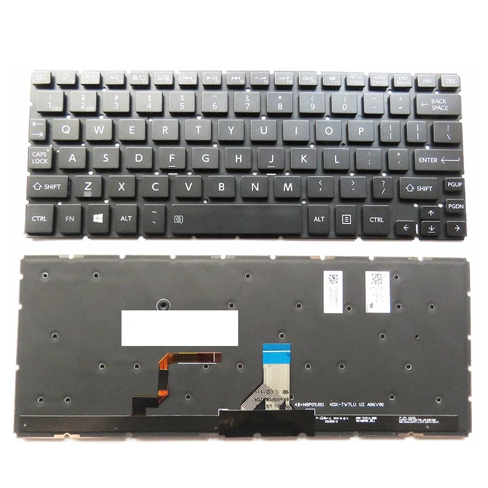 

US Backlit Laptop Keyboard For TOSHIBA Radius P20W-C P25W-C P20W-C2300 P20W-C2302 Series US Layout