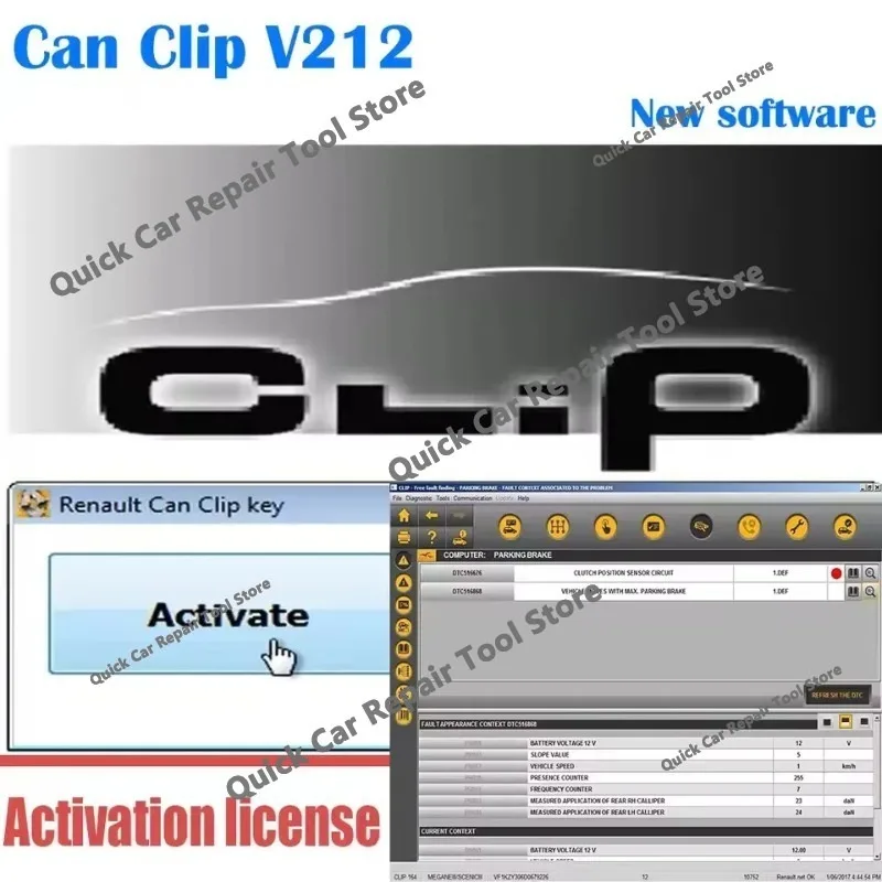Фото Новейший хит продаж 2026 года: диагностический инструмент SW V212 для Can Clip + бесплатные подарки + Reprog V191 + Dialogys V4.72 Automot №4