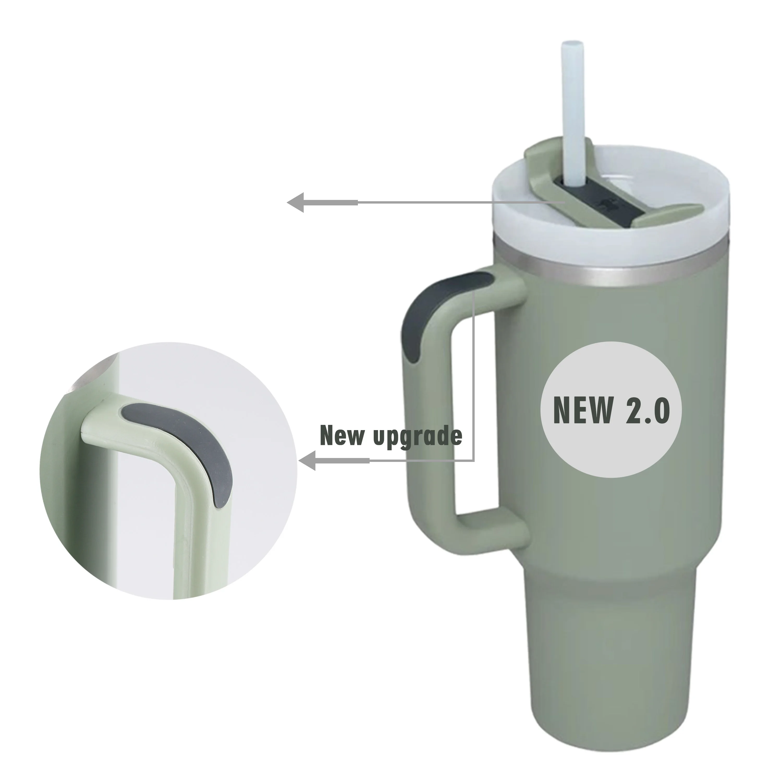 Персонализированный стаканы из нержавеющей стали H2.0 40 унций