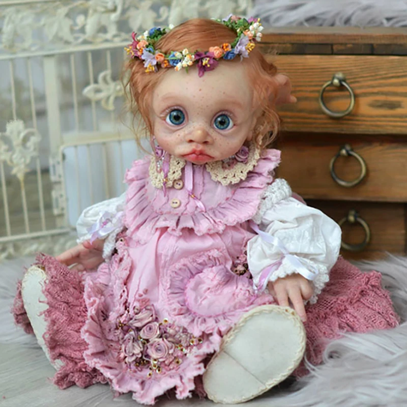 17inch Full Body Vinyl Silicone Reborn Doll Kit Tinky Fairy Doll Elf Lifelike Soft Touch Collectible Limited Edition Doll Kit