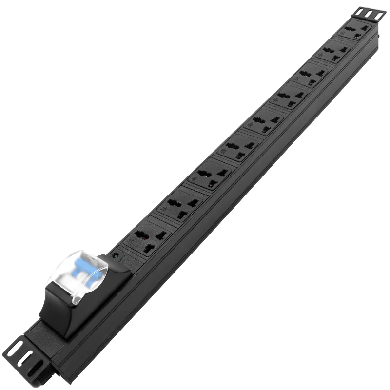 

wireless PDU 9 Units Universal Outlet Socket 16A/32A 4000/8000W Air Switch Power strip Industrial aluminium alloy Network Rack