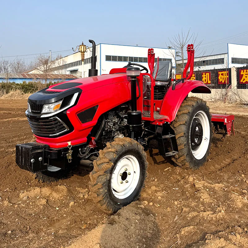 Фото Высокопроизводительный сельскохозяйственный трактор 4WD 4x4 50-70 л.с. для фермерских хозяйств и подготовки земли №3