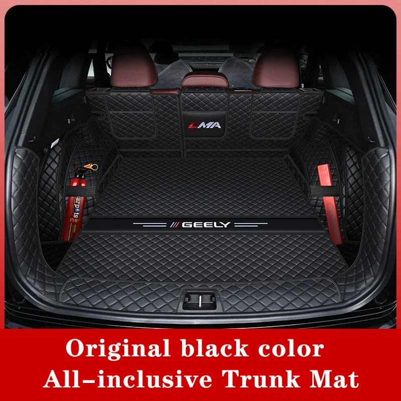

Коврик для багажника Geely Monjaro Kx11 Xingyue L, коврик для заднего багажника, кожаный напольный ковер, защитный лоток, аксессуары, коврики