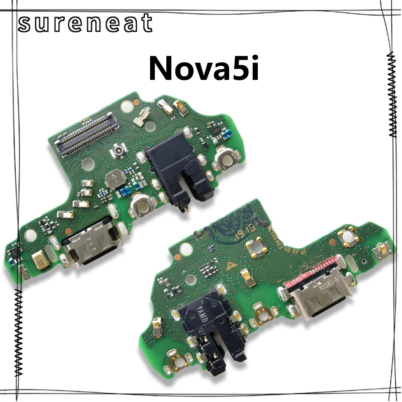 

Charging Port Connector Board Flex Cable For Huawei Nova 5i USB PCB Replacement Part with Fast Charge