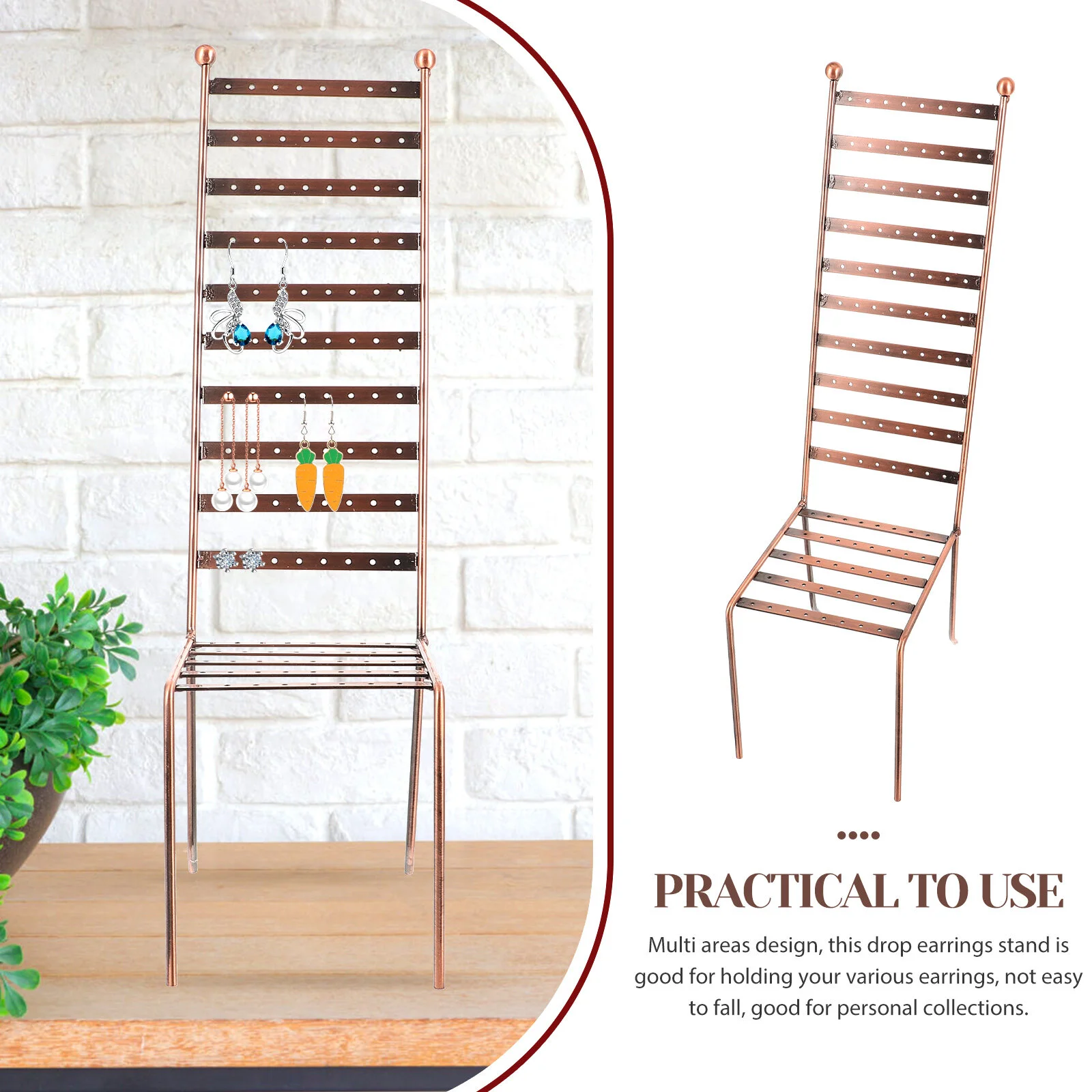 Jewelry Rack Earring Holder Stand Earrings Organizer Women Stands Standing Display