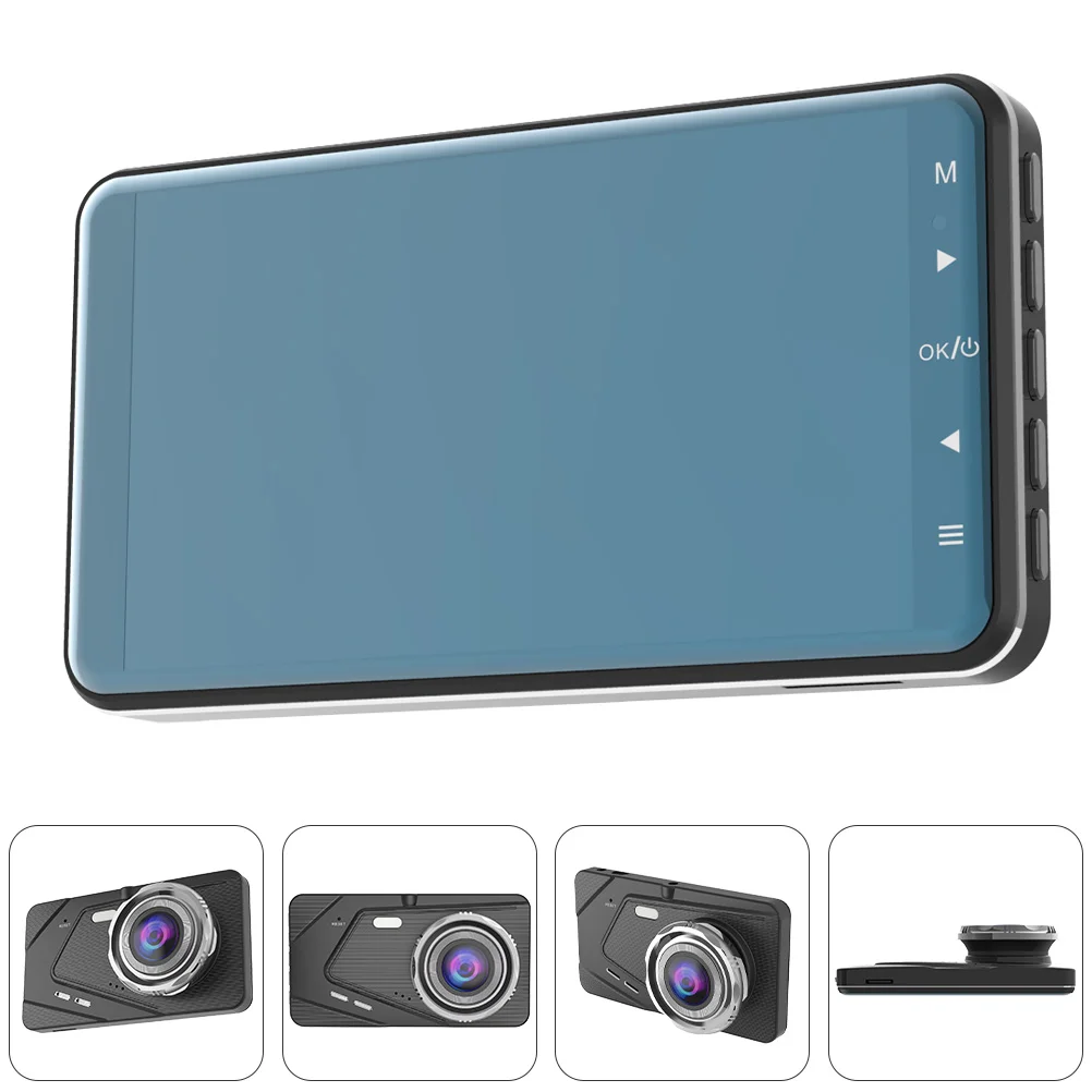 

Durable Car Driving Recorder High Definition Car Dual Lens Dashcam (Black)