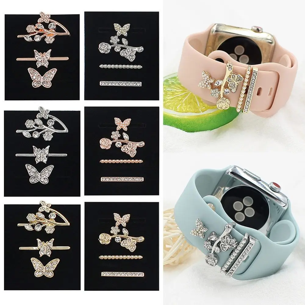 Металлическая брошь браслет подвески ремешок для часов орнамент декоративное