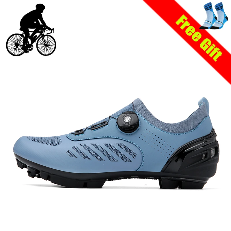 

Professional Cycling Shoes For Men Women Self-Locking Breathable Road Speed Sapatilha Ciclismo Rubber Riding Sneakers Add Socks