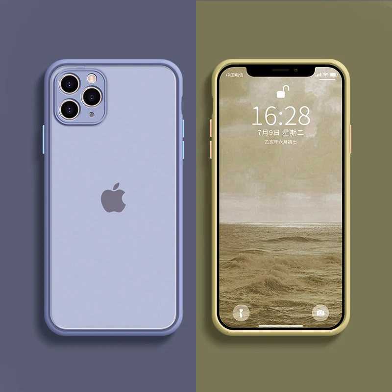 

TAD Luxury Silicone Shockproof Case For iPhone 13 12 11 Pro Max Mini Frosted Back Case For iPhone X XS Max XR 7 8 Plus SE2 Cover