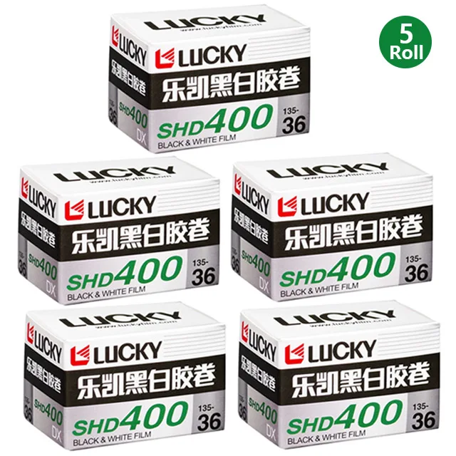 

Китайская черно-белая фотопленка Lucky 135 SHD400 36 листов