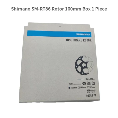 Дисковый ротор Shimano XT SM-RT86, 6 отверстий, ротор Ice Technology 160 мм, 180 мм, 203 мм