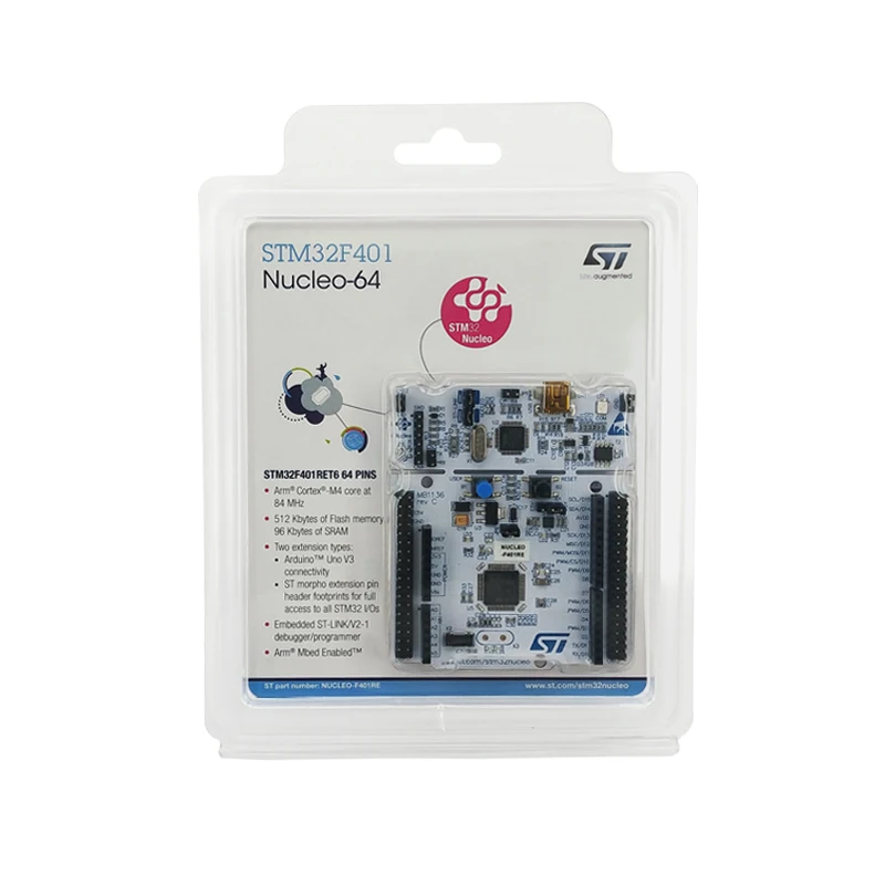 Плата разработки NUCLEO-F401RE для серии STM32 F4 — с MCU STM32F401RE