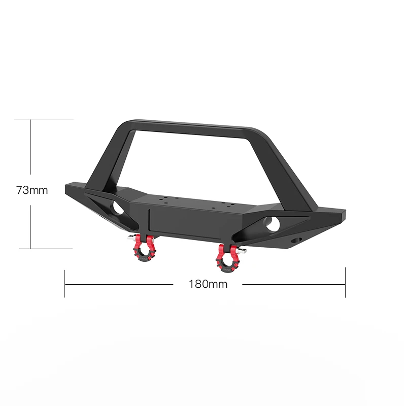 Фото Rlaarlo Mk07/Jk07pro автомобильные аксессуары с дистанционным управлением, металлический модернизированный передний бампер из алюминиевого сплава с буксирным крюком №2