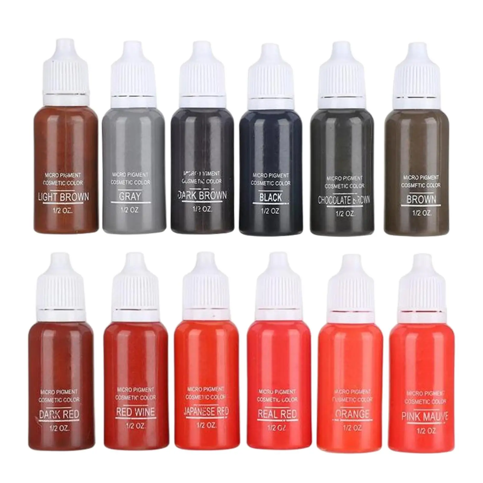 

6Pcs Tattoo Pigment Makeup Pigment Ink 15ml/Bottle Makeup Colors Pigment