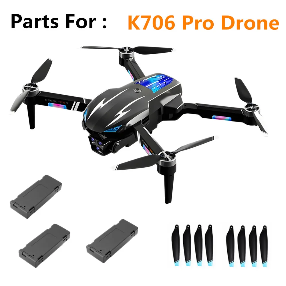 Аксессуары для аккумулятора дрона K706 Pro 3 7 в 1800 мАч Лопасти пропеллера запасные