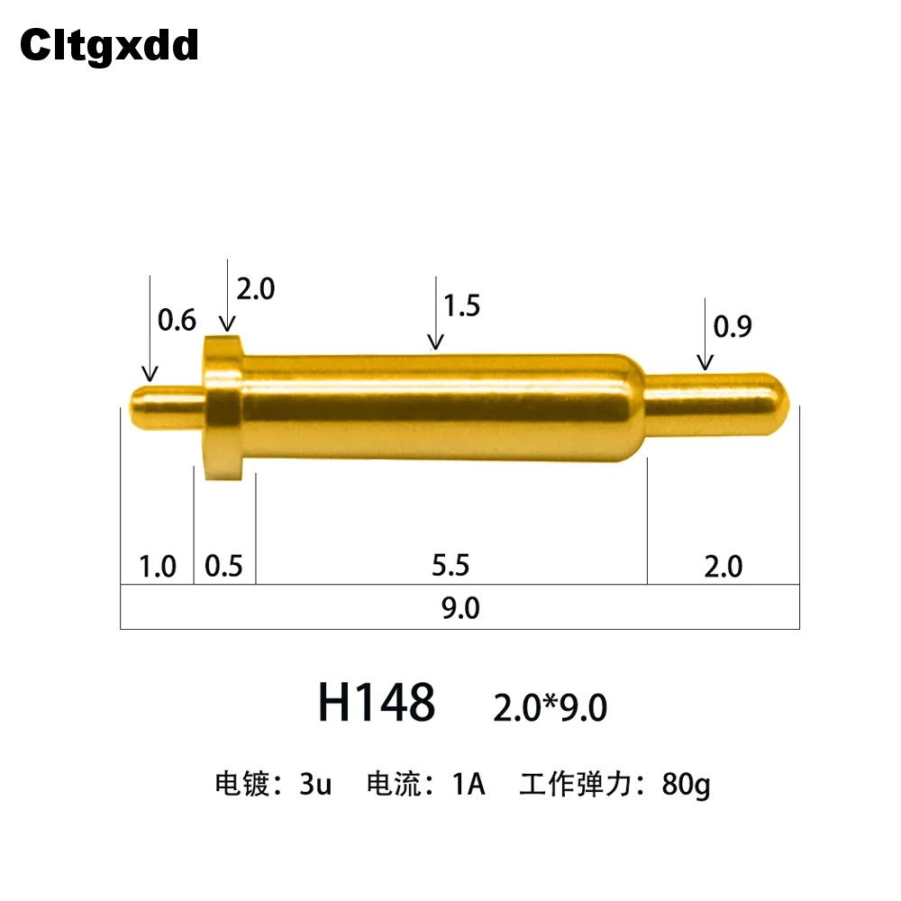 5 шт. H141-H159 PogoPin Пружинный разъем через отверстие Пружинный разъем для печатной платы Pogo Pins Позолоченные 6,5 18,5 13,5 11 14 12,2 7,3