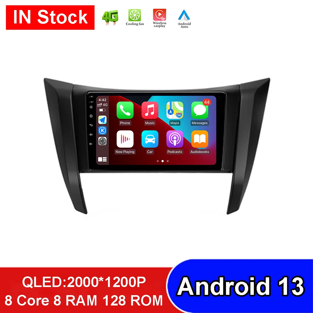 

Автомобильный мультимедийный видеоплеер Радио GPS-навигация стерео Android 13 No2 Din Dvd для Nissan Navara D23 IV 4 2014 - 2021