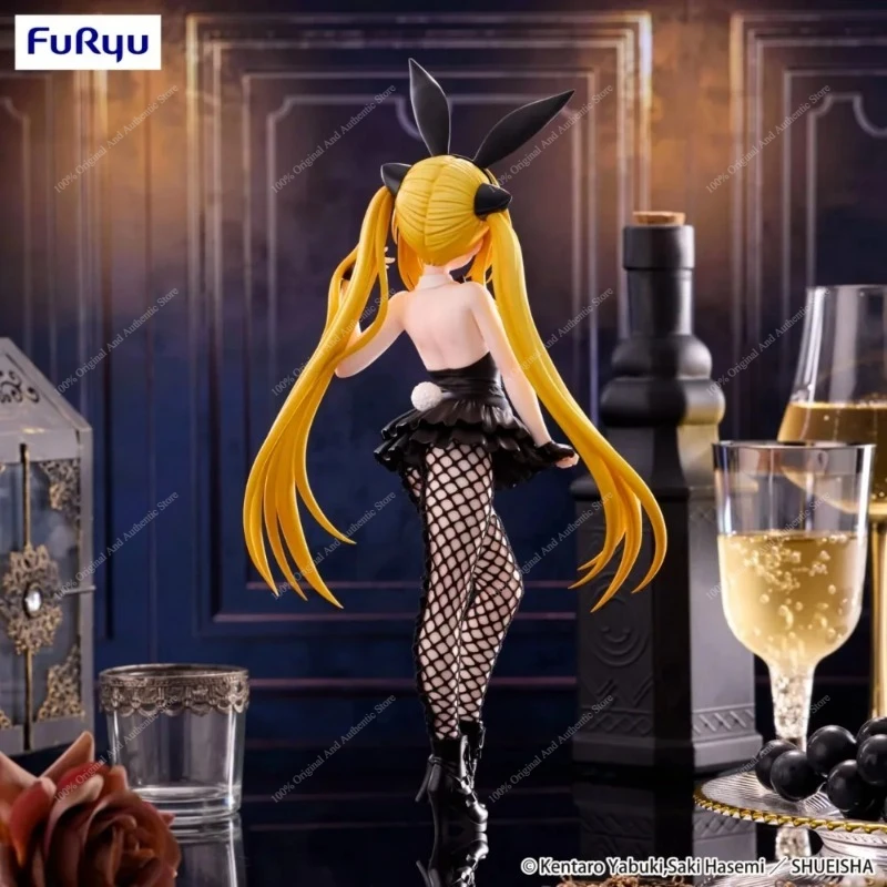 Фото 100% Оригинальная фигурка FuRyu BiCute Bunnies To Love-Ru Golden Darkness Bunny Ver. Коллекционные фигурки аниме для декора рабочего стола, подарки, в наличии №3
