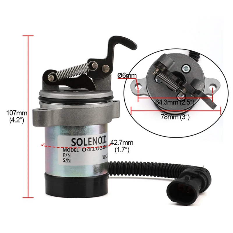 2X для Deutz Электромагнитная катушка выключения подачи топлива 04103812 04103808 F3L F3M F4L F4M