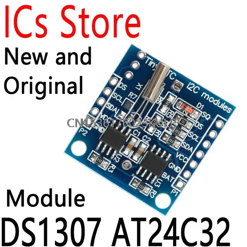 Модуль часов I2C IIC RTC в режиме реального времени для Arduino 51 AVR ARM PIC для Arduino UNO без батареи DS1307 AT24C32, 2 шт.