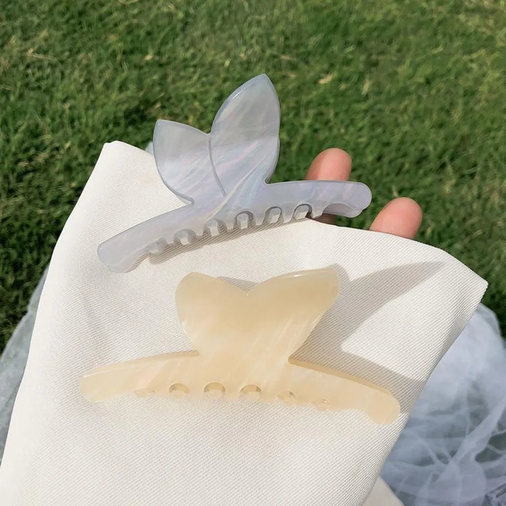 

Hair Claw Acrylic Butterfly Wing Catch Clip Female Summer Large Back Head Hairpin Shark Clip Hair Accessories