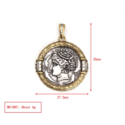 Винтажные Подвески в виде монет для изготовления ювелирных изделий, аксессуары для изготовления браслетов и ожерелий King и Queen, оптовая продажа