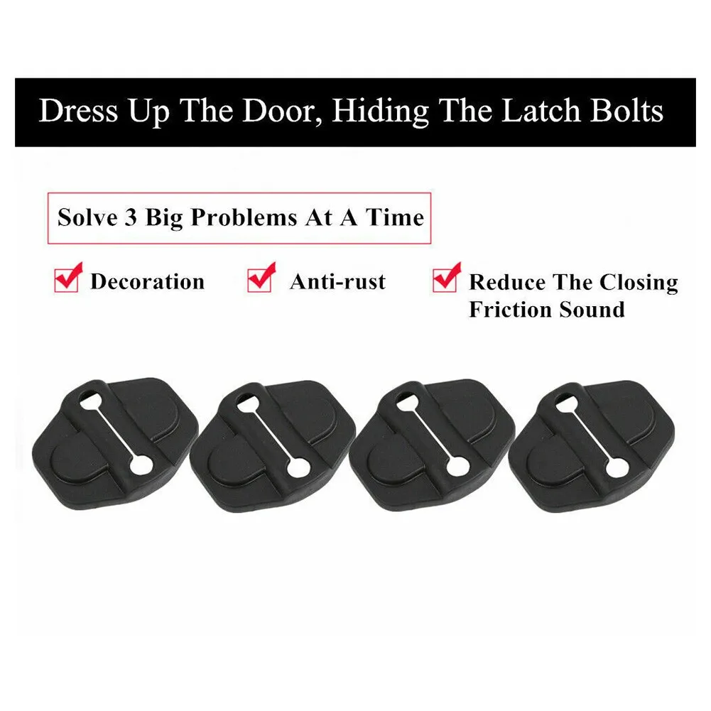 

8PCS/set Car Door Lock Screw Cover Protector Trim 8PCS/Set Car Door Lock Screw Cover Protector Trim For Jeep Wrangler JL JT Will