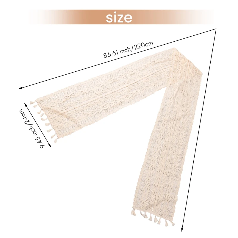 Скатерть макраме винтажная скатерть из хлопка связанная крючком с кисточками