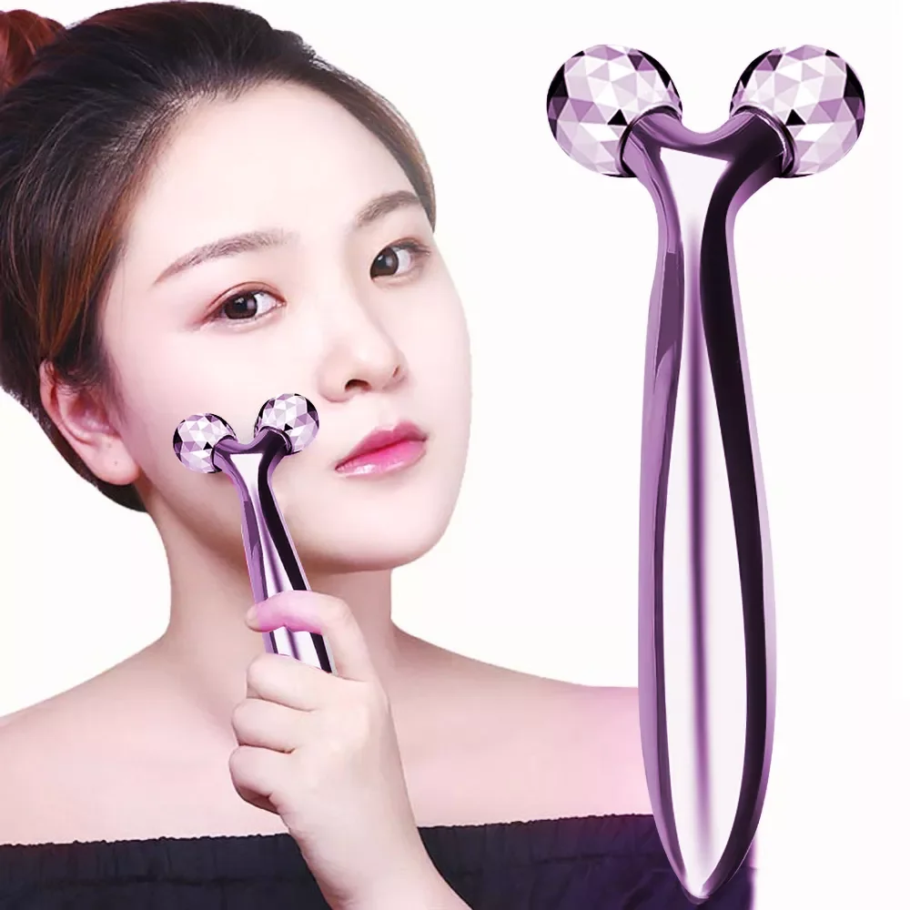 

3D Roller Massager Y Shape 360 Rotate Thin Face Body Shaping Relaxation Lifting Wrinkle Remover Facial Massage Relaxation Tool