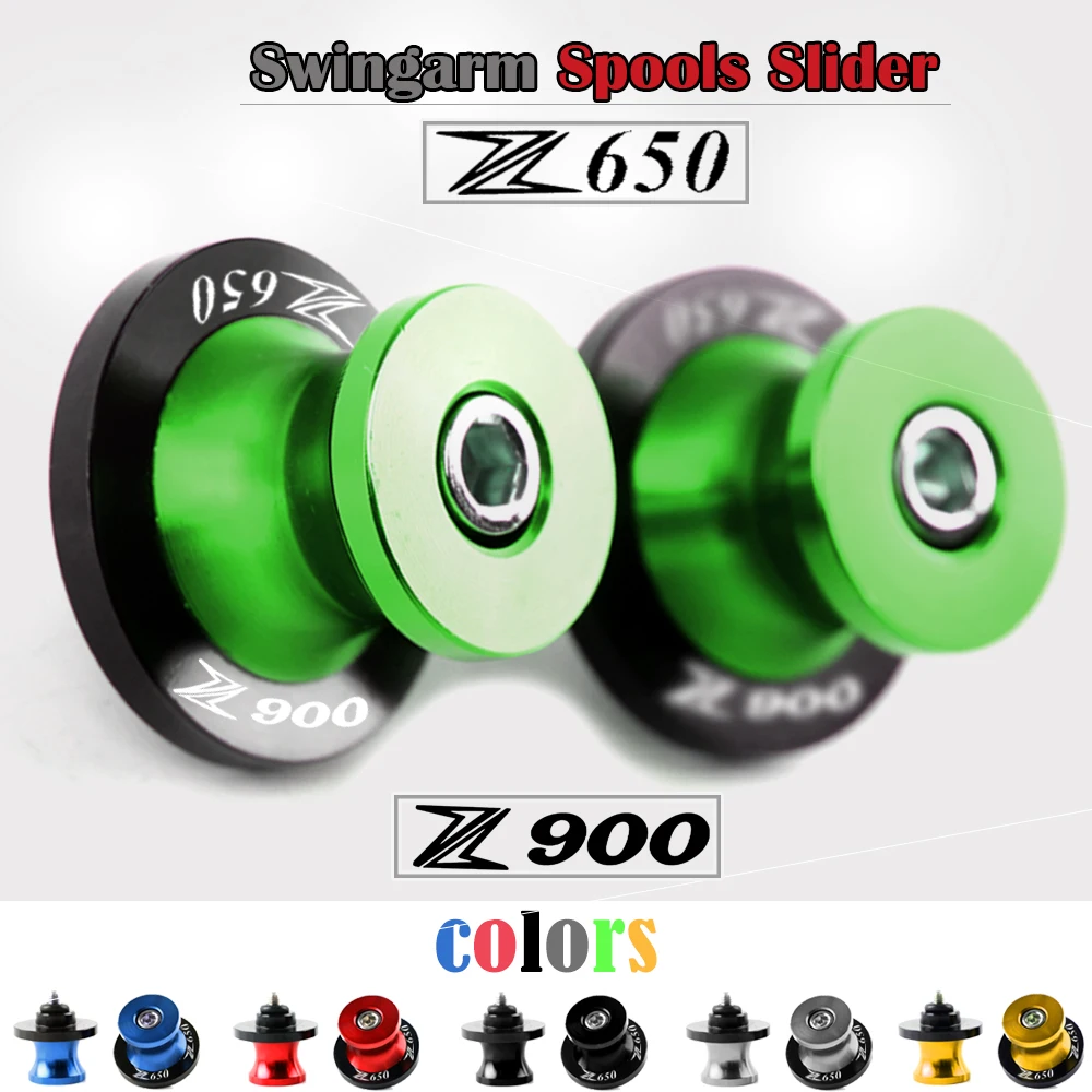 

Motorcycle CNC Aluminum Accessories Swingarm Spools slider 8mm stand screws For KAWASAKI Z650 2017- 2019 Z900 Z 900 2017 - 2022
