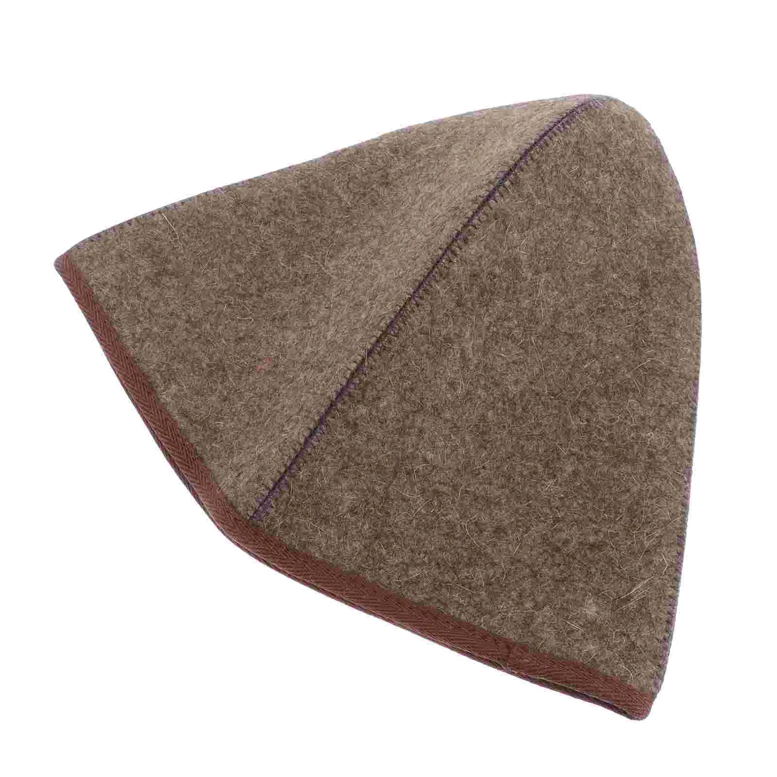 

Hat Sauna Bath Felt Wool Russian House Hair Cap Banya Ukrainian Men Room Vaporarium Accessories Steam Hats Women Shower Portable