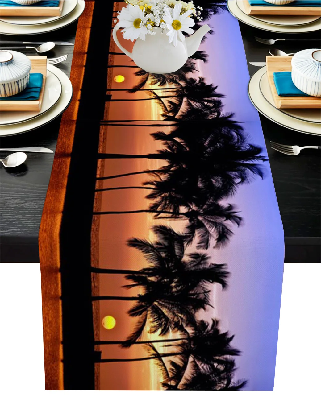 

Coconut Tree Evening Nature Table Runner Decoration Home Decor Dinner Table Decoration Table Decor