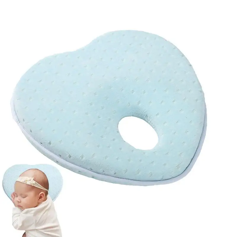 

Baby Pillow Memory Foam Newborn Baby Soft Breathable Shaping Pillows Baby Sleep Positioning Pad Heart Shape Pads Pillows