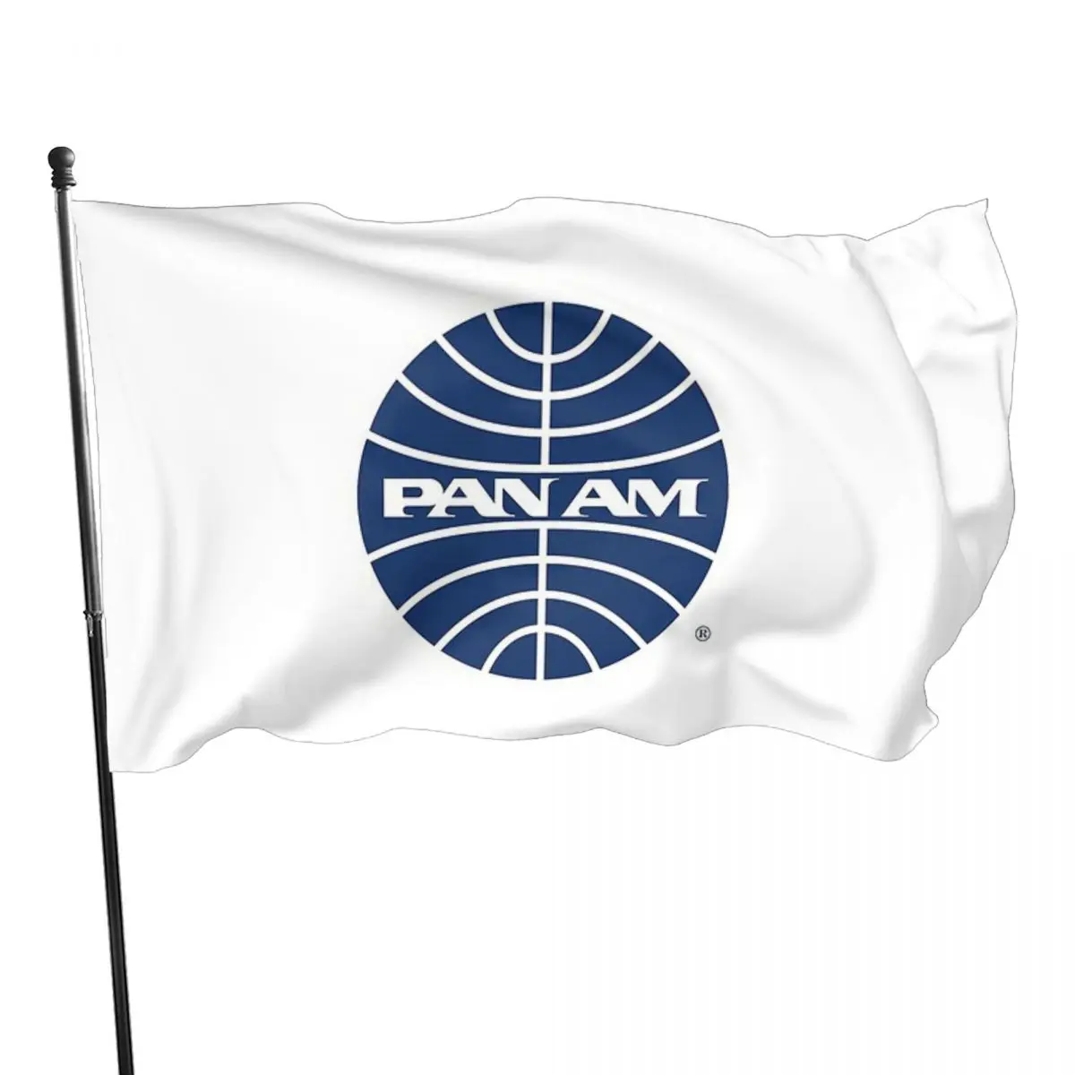 

Pan Am 1950s Outdoor Banner Print Ornament Nautical flag Camp Flag Camping Background Cloth Cheering flag Parade Portable Soft