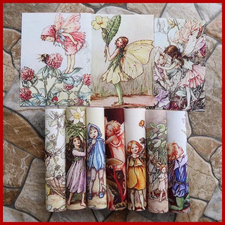 10 шт./лот ручная роспись ткань сделай сам шитье лоскутная скрапбукинг сумка