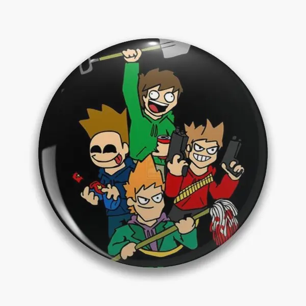 Настраиваемая мягкая булавка Eddsworld на булавке, креативная булавка на лацкан, украшение для одежды, милый воротник, мультяшная модная брошь на булавке для влюбленных женщин