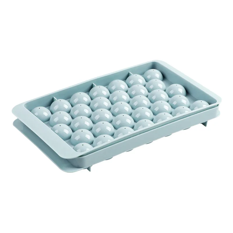 

33 spheres ice mold household ice cube tray with lid food-grade ice ball maker