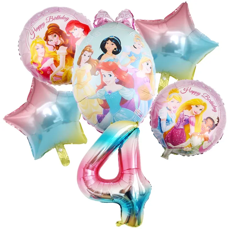 

Набор фольгированных шаров Минисо принцессы Диснея
