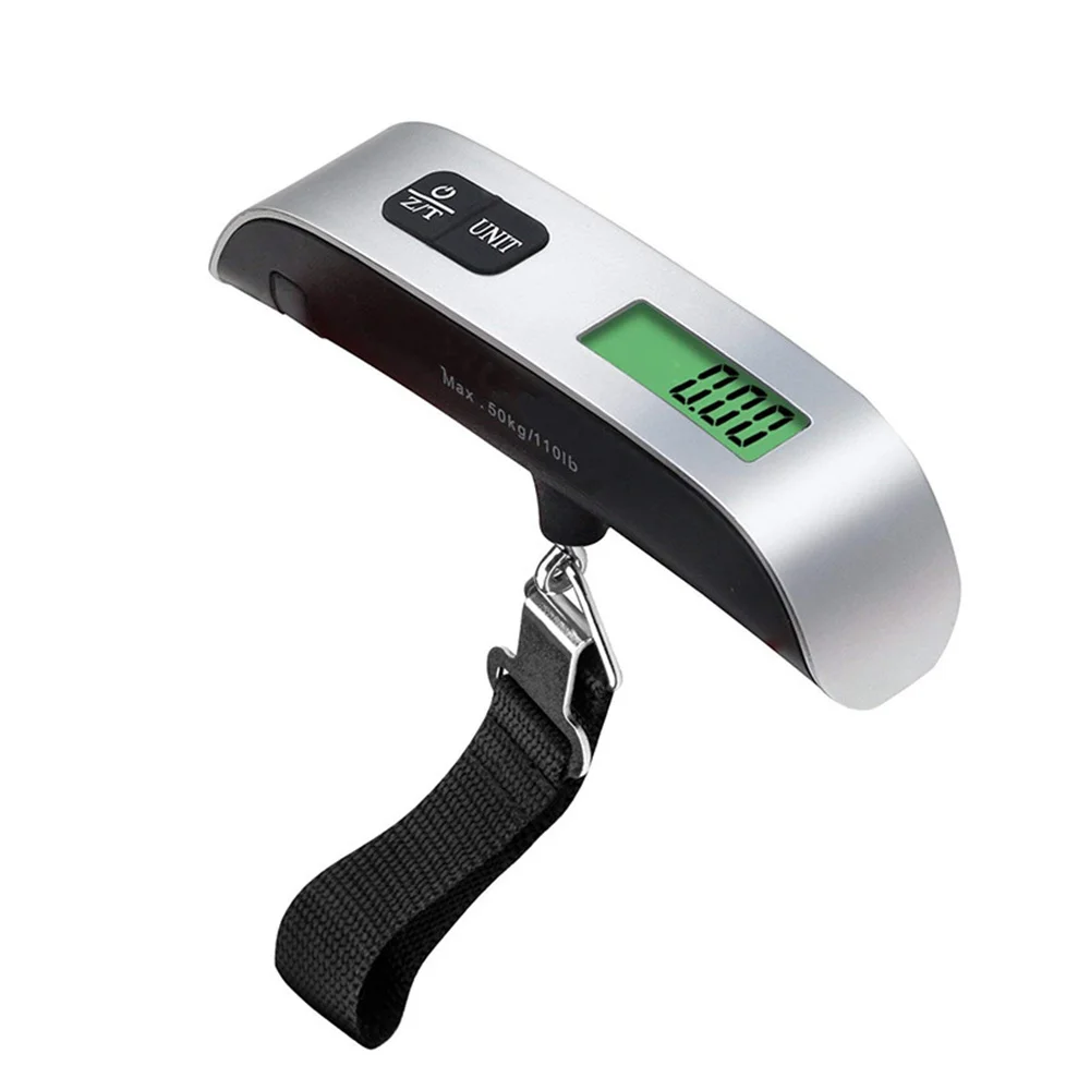 

110lb/50kg Electronic Luggage Hanging Suitcase Travel Weighs Baggage Bag Weight Balance Tool Portable Scale Digital LCD Display
