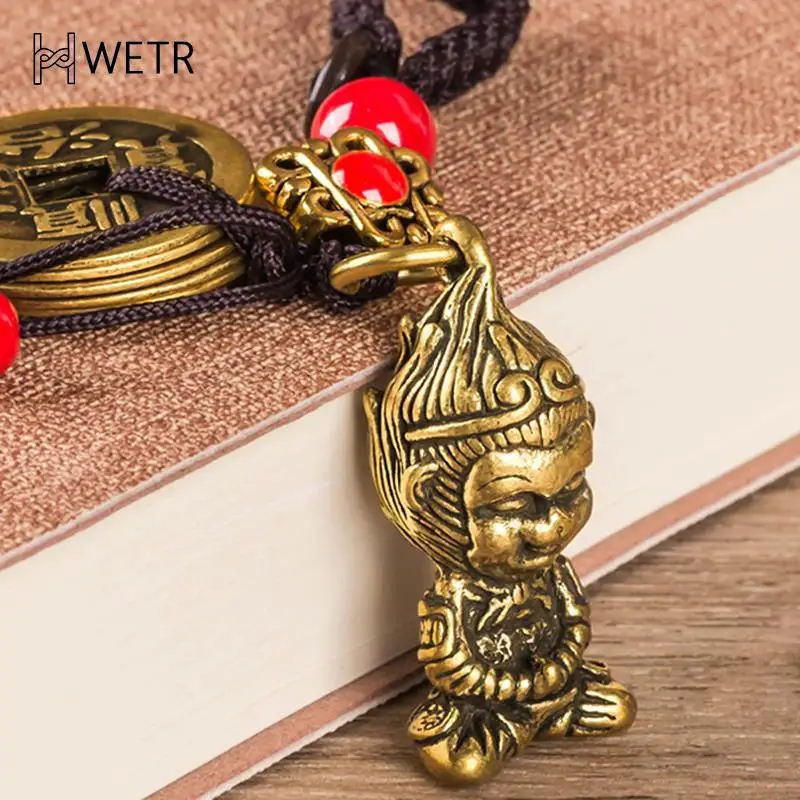 Брелок &quotОбезьяна&quot Зодиак из латуни обезьянка Кинг драка над буддой стиль