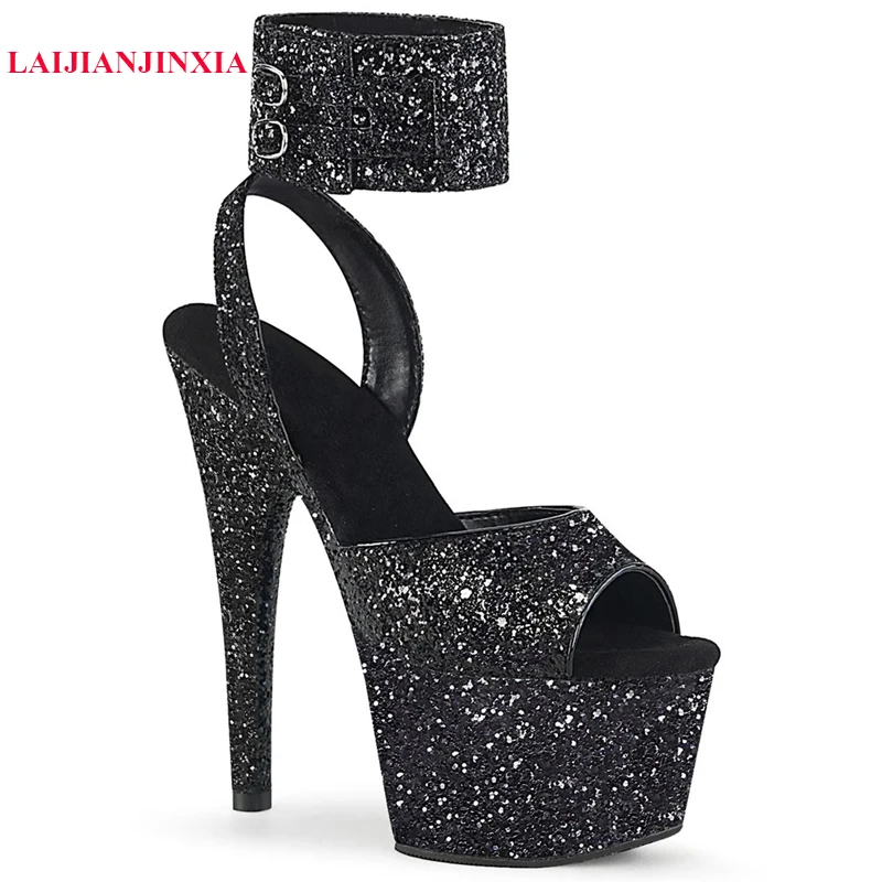 

Женские сандалии на очень высоком каблуке 15 см, на платформе