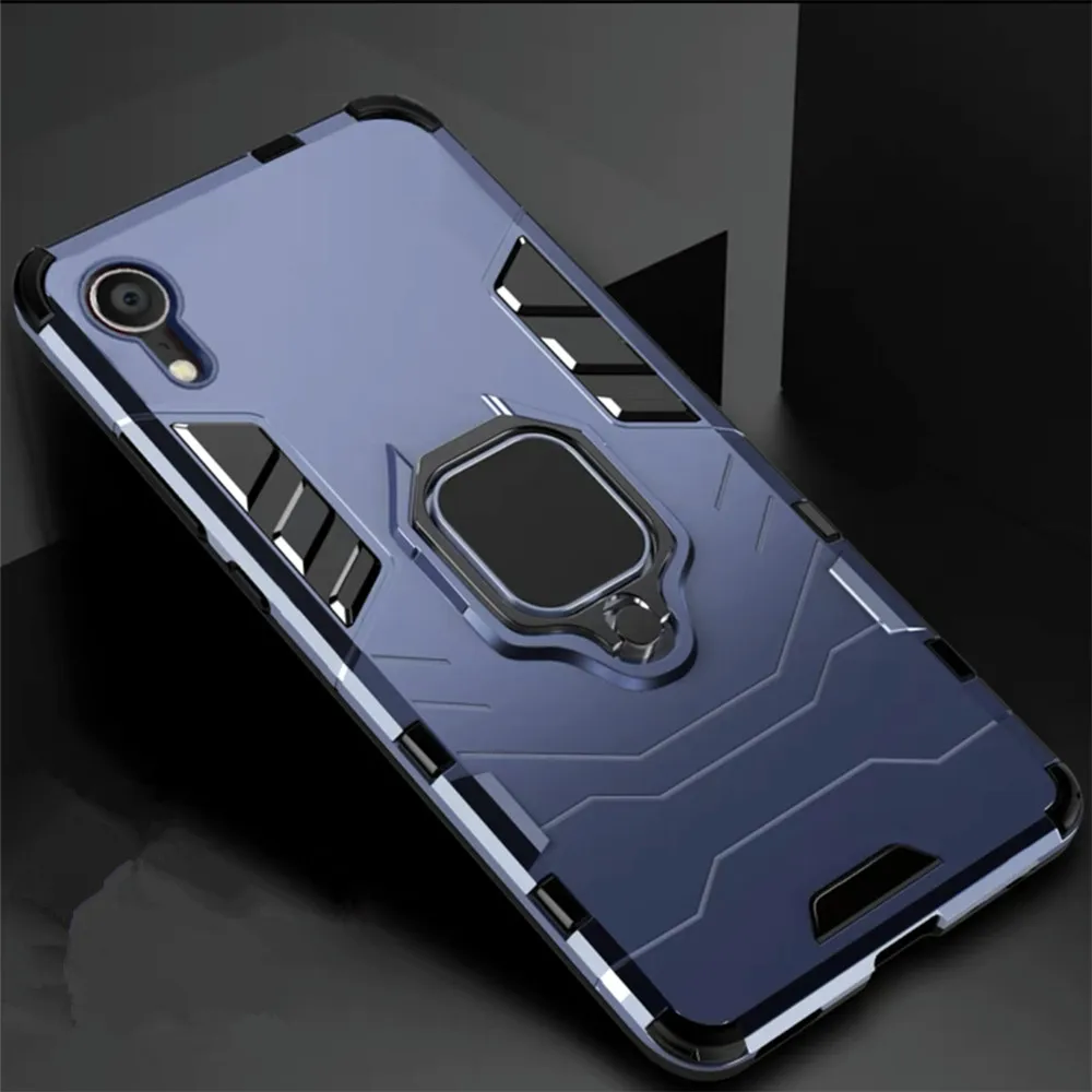 

iPhone XR Coque Shockproof Armor Case For iPhone XR X Xs Max Funda Stand Holder Car Ring Cover For iPhone 6 6S 7 8 Plus Shell