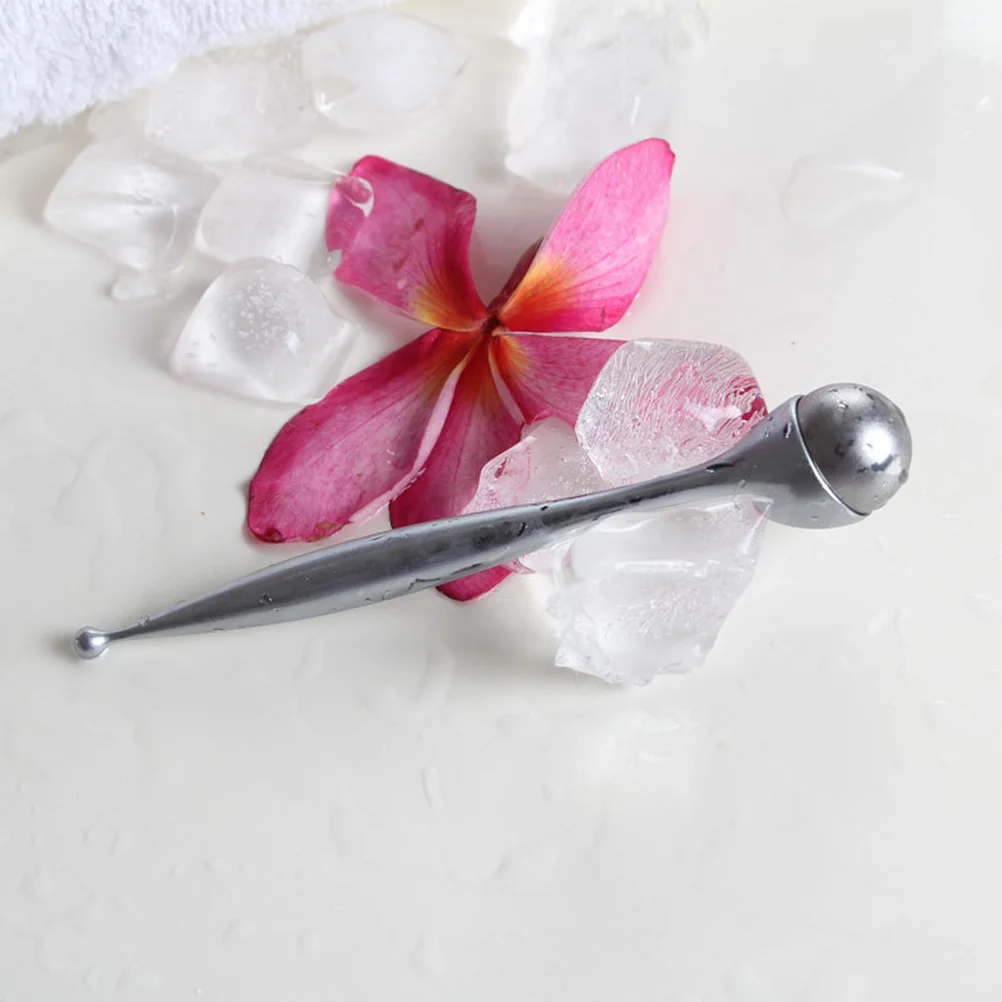 

1pc Face Roller Silver Eye Roller Eye Roller Metal Eye Cream Applicator Metal Eye Facial Roller