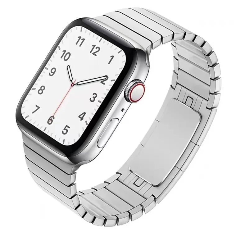 Metal Link strap For Apple watch band 45mm 41mm Stainless Steel Quick Release Bracelet Band For iWatch 7 6 5 4 SE 44mm 40mm 42mm