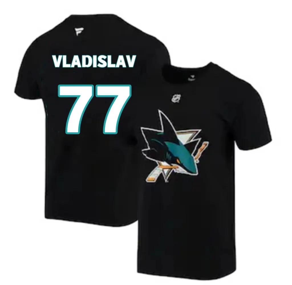

New Ice Hockey Collection T-shirt 2021 Ice Hockey Team Sport Shark Shirt San Jose Shark Summer Oversized men's Shirt 3D Print