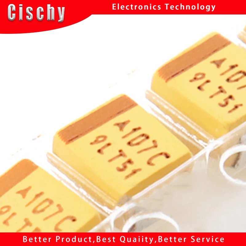 

10 шт./лот 7343D 16 В 100 мкФ 107C D-тип SMD танталовый конденсатор