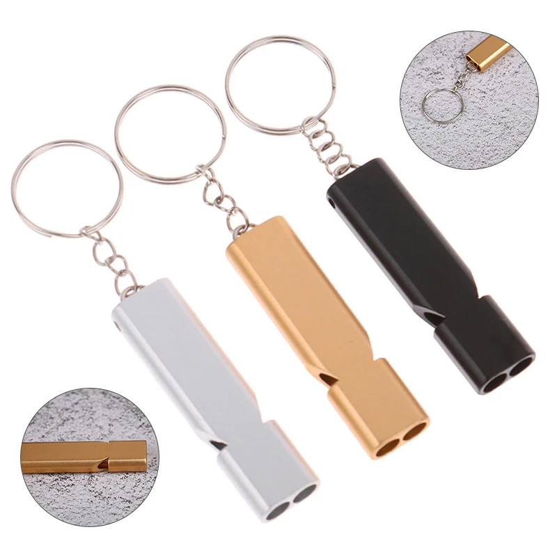 

1pcs Dual-tube Survival Whistle High Frequency Portable Outdoor Hiking Camping Fishing Safety Whistle EDC Tool Emergency Whistle