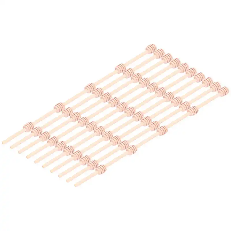 

Деревянные медовые перемешивающие палочки для свадебной вечеринки, кухни, деревянная ложка, подарки 8 см, 100 шт.