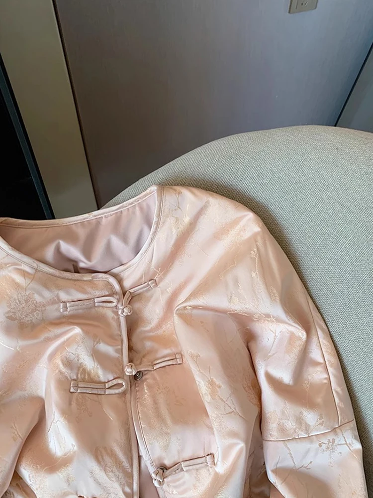 Новый пуховик с китайским жаккардовым дизайном верхняя одежда для женщин весна